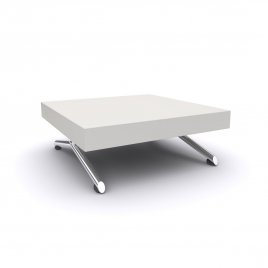 Modern White Table, 37 x 37 in.